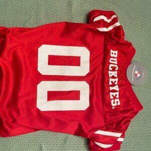 NEW Dog Shirt, Ohio State University Buckeyes, with a FREE Dog Collar Banner!